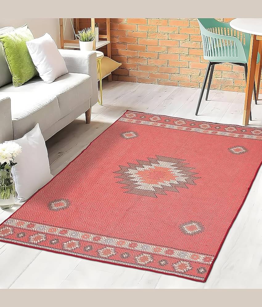 Aazeem Blue Polyester Carpet Abstract 2x3 Ft