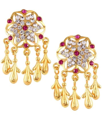 VIVASTRI Golden Chandbalis Earrings ( Pack of 1 ) - Golden