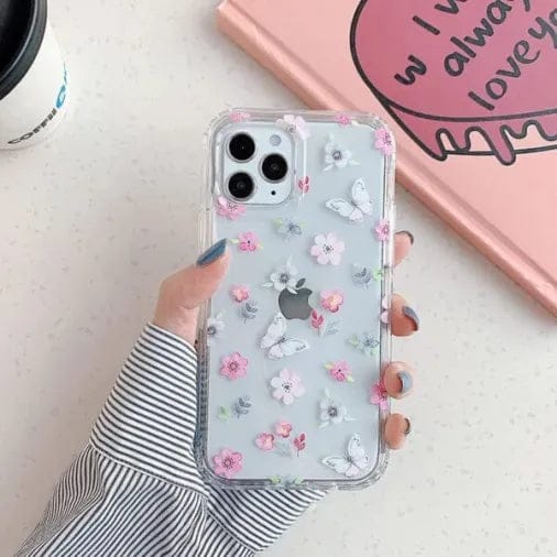 Floral Flower Custom Slim Soft Cases-Design 1