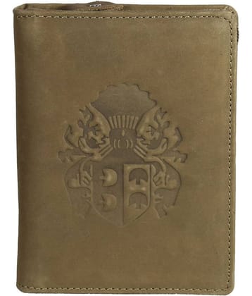 Style 98 Genuine Leather Beige Passport Holder