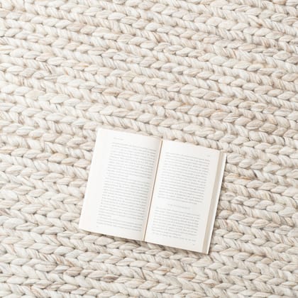 Textured Beige Chunky Rug-3 ft. x 5 ft.