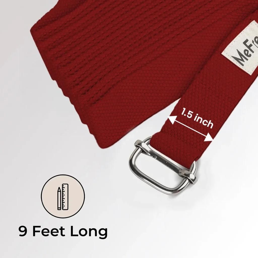 MeFree - Yoga Belt - 9 Ft ( Red ) 38mm