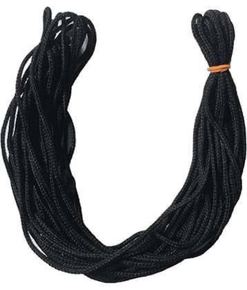 Namashkar - Black Thread - Kala Dhaaga - Nazar suraksha - Black dhaga - Kaala Dora - Nazar battu - Tabeez - 10 Metres (Black - Silk)