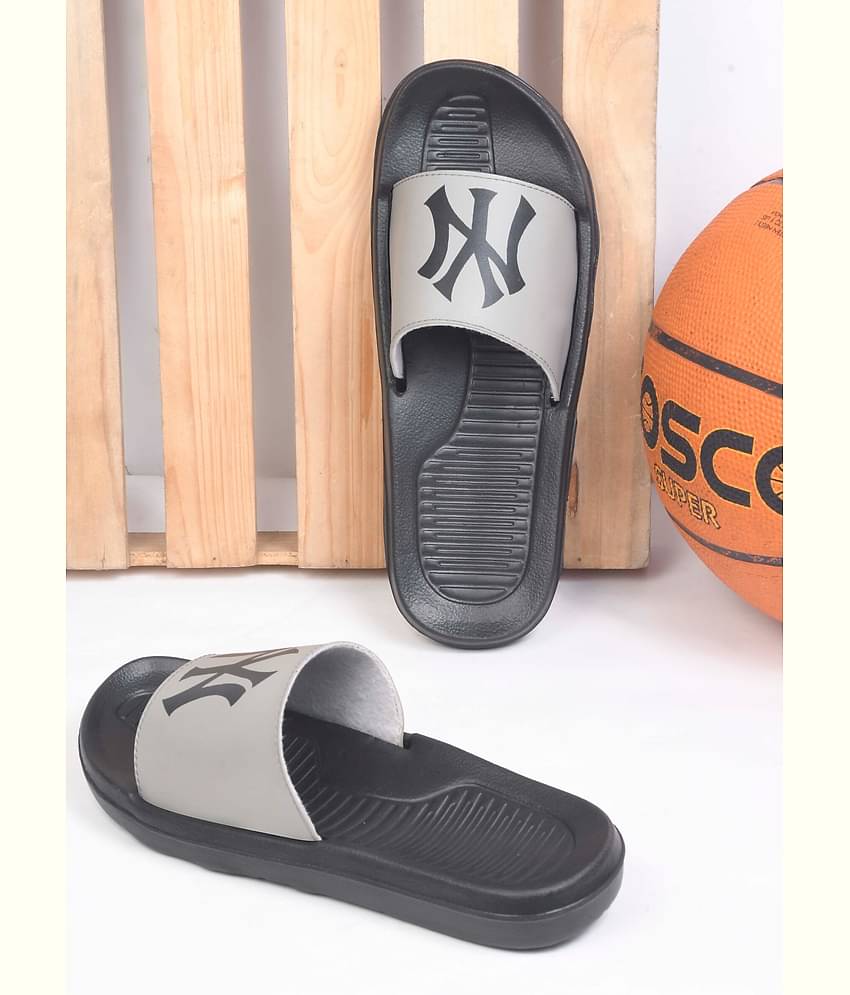 Q tick Grey Men's Slide Flip Flop