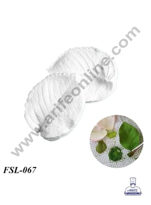 CAKE DECOR™ 2 Pcs Rose Leaf Veiner Silicone Fondant Mould for Cake Decorations (SBSP-FSL-067)