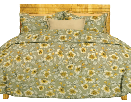 Premium soft cotton Floral Bedsheet set ultra soft & Vibrant design for cozy Bedroom dcor