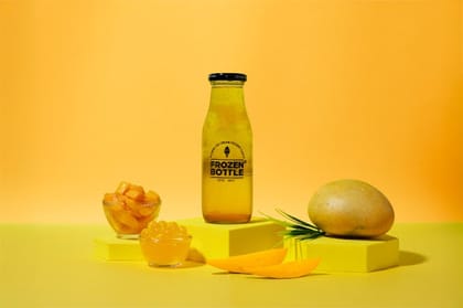 Mango Blast Popping Boba Mocktail