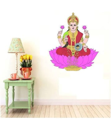 Asmi Collection Goddess Devi Maa Lakshmi Religious & Inspirational Sticker ( 70 x 60 cms )