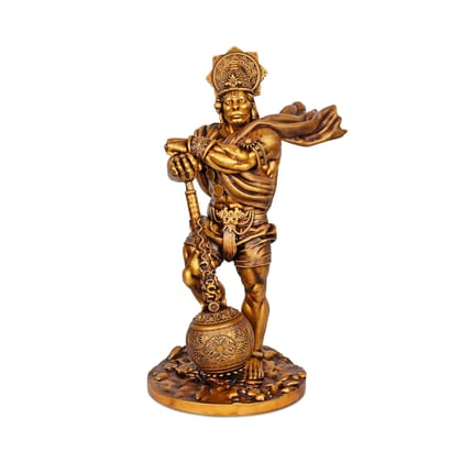 Artarium Bahubali Hanuman Ji Idol Pavan Putra Standing Bajrangbali Murti Sankat Mochan Hanuman Idol for Home Decor Mandir Pooja Room Gifting Decorative Showpiece (Bahubali Hanuman 2 Feet)