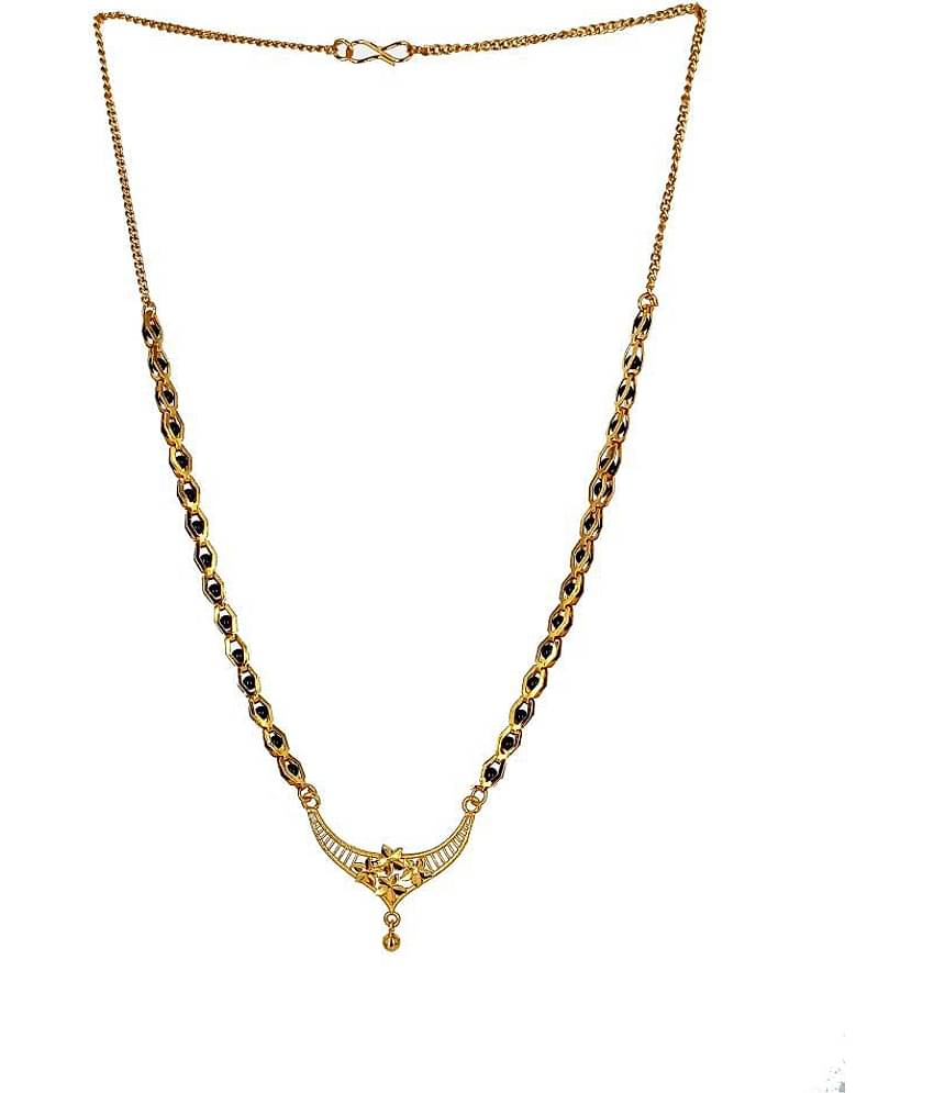 Shankhraj Mall Gold Plated Latest & Designer Mangalsutra For Women