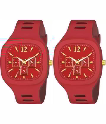 Hala - Red Silicon Analog Men's Watch