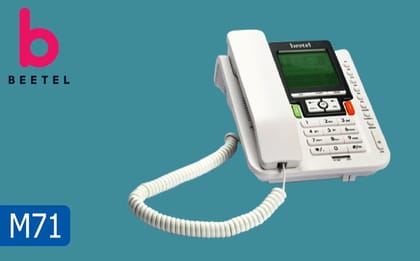 Beetel Corded Landline Phone White M71