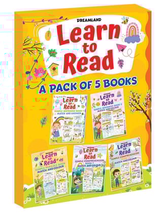 Learn to Read Pack of 5 Books for Kids Age 4 -7 Years | Kids Educational Learning Book [Paperback] Dreamland Publications