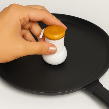 Oil Spreader for Dosa Tawa � Wooden (Pack of 4) � Multicolor Wood Cloth Oil Spread Brush for Iron Dosai Pan � Wooden Round Pastry Brush with Cotton Cloth Wrap � Traditional Spreader � Dosai Kal Oil Spreader for Dosa Tawa � Wooden (Pack of 4) � Multicolor Wood Cloth Oil Spread Brush for Iron Dosai Pan � Wooden Round Pastry Brush with Cotton Cloth Wrap � Traditional Spreader � Dosai Kal