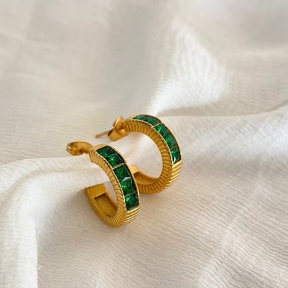 Emerald Tennis Hoops