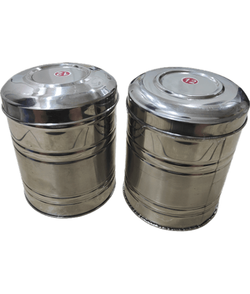 YESKART Steel Silver Tea/Coffee/Sugar Container ( Set of 1 )