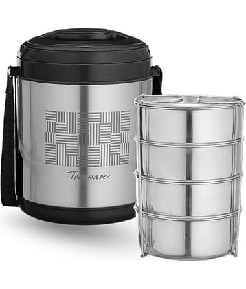 Trueware Legend 4 Stainless Steel Insulated Lunch Box 4 - Container ( Pack of 1 )