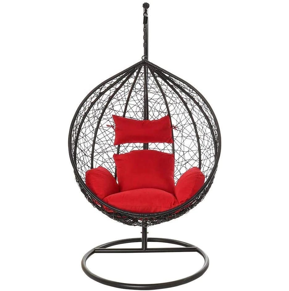 SINGLE SEATER HANGING SWING WITH STAND FOR BALCONY AND GARDEN