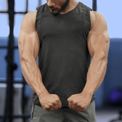 Glide Armour Black Tanks-Black / Medium