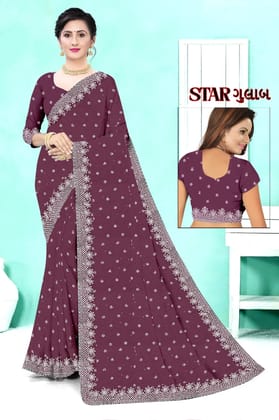 Star Woven Design Sarees