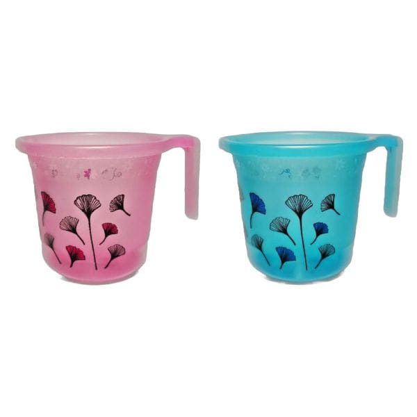 Joyo Plastics Mug - 2 Pieces, Multicolour, 1100 Ml