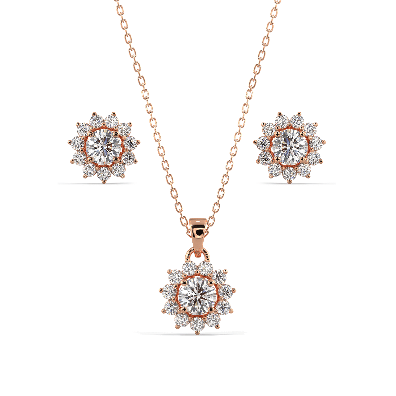Starburst Diamond Set YELLOW GOLD
