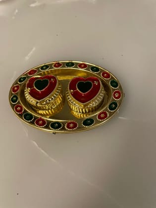 Chawal Roli mini plate for Rakhi or any occasion