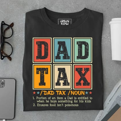 Dad Tax Noun Premium T-Shirt-Black / S