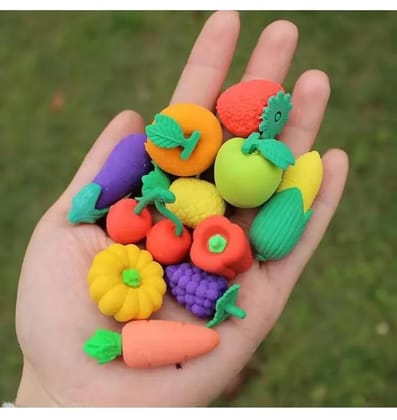 Fruit shape Eraser-12 Qty