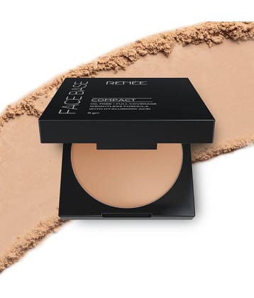 RENEE Face Base Compact Cashew Beige Smooth Finish & Long-lasting Coverage, (Beige,9g)