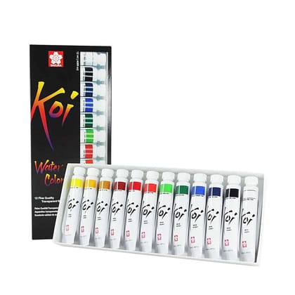 Sakura Koi Watercolour Tube Sets - Artist-Grade Paints-12 Shades / 5ml