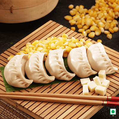 Navratri Veg Corn & Cheese Steam Momo