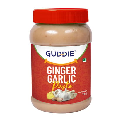 Guddie Ginger Garlic Paste 1kg, Naturally Processed, Quality Assured, Fresh Ingredients