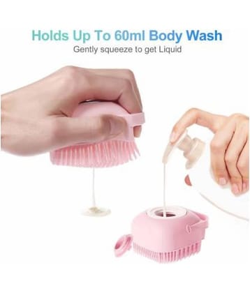 shower brush in pocket for gel