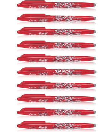 Pilot Frixion Roller Pen Red Pack of 10