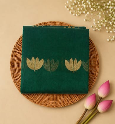 Handloom Chanderi Cotton By Silk Saree