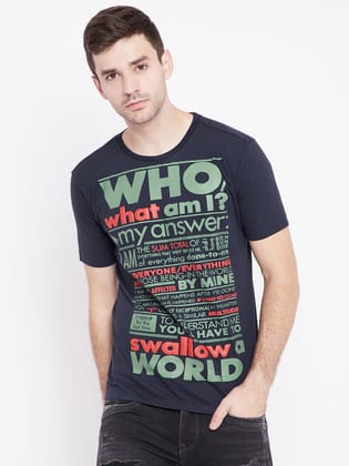 WHO-WHAT-AM-I-S / Navy Blue