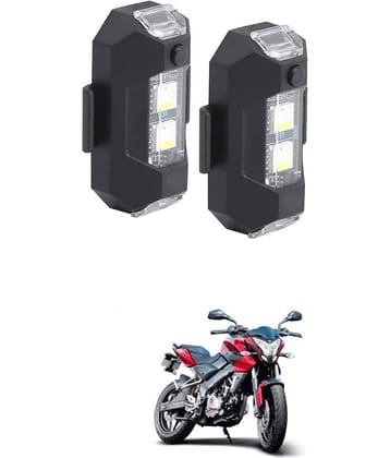Bike Helmet Warning Lights Safe Helmet USB Rechargeable With 7Colors strobe light for 2LEDS 7colors Warning Rear Light for Motorcycles, Pack of 2