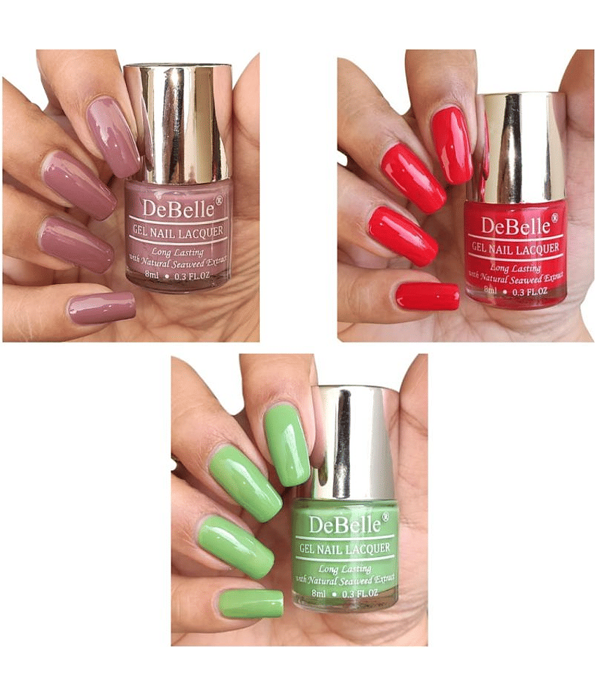 DeBelle Multi Glossy Nail Polish 24 ( Pack of 3 )