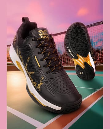 Vector X COURT STAR Golden Non-Marking Shoes Black Unisex