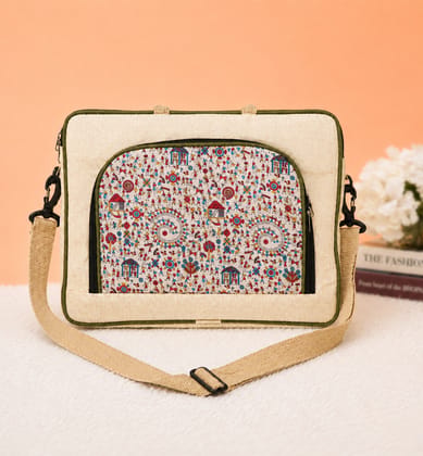 Handcrafted Jute Warli Small Handbag