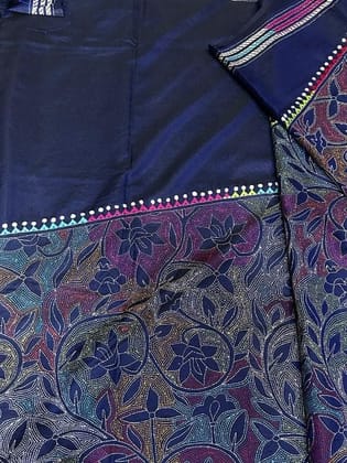 Navy Blue Reverse Stitch