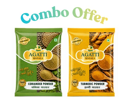 Combo Turmeric Powder 100g & Coriander Powder 100g