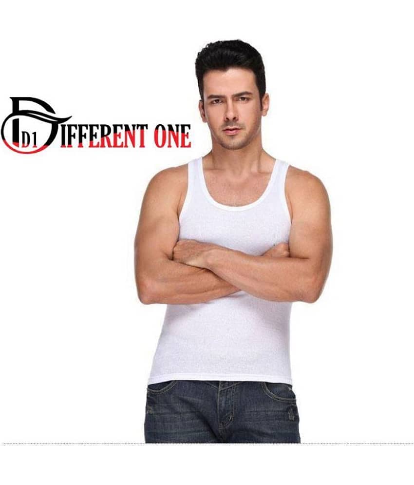 D1 DIFFERENT ONE White Vests Single