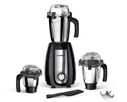 BOSCH TrueMixx Pro 1000 W Mixer Grinder, 1000W 3 Jar Black MGM8836BIN BOSCH TrueMixx Pro 1000 W Mixer Grinder, 1000W 3 Jar Black MGM8836BIN - Black / Regular