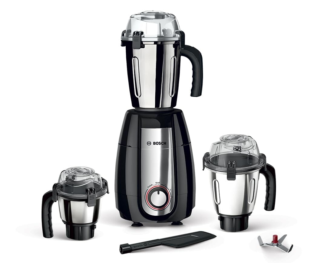 BOSCH TrueMixx Pro 1000 W Mixer Grinder, 1000W 3 Jar Black MGM8836BIN BOSCH TrueMixx Pro 1000 W Mixer Grinder, 1000W 3 Jar Black MGM8836BIN - Black / Regular