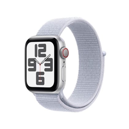 Apple Watch SE GPS + Cellular 40mm Silver Aluminium Blue Cloud Sport Loop