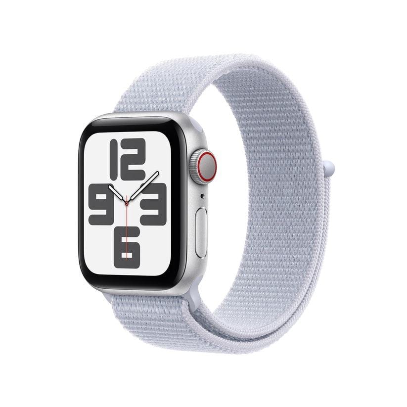 Apple Watch SE GPS + Cellular 40mm Silver Aluminium Blue Cloud Sport Loop