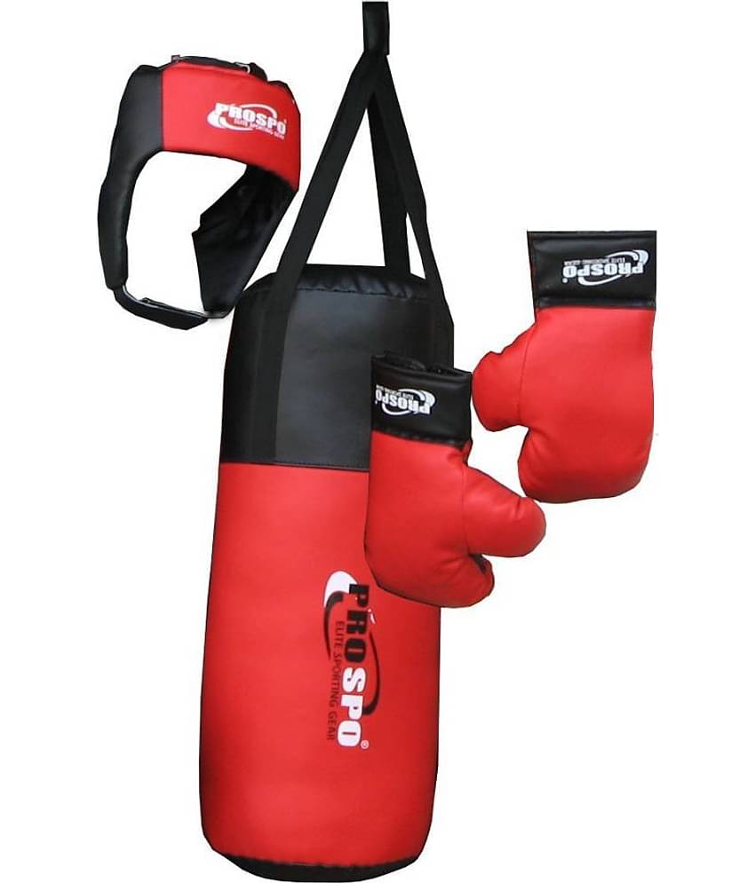 Prospo Kid Set - Kidsboxing Playing/Start-Up Set/Boxing Toy/Gift for Kids (Punching Bag, Gloves & Headgear)