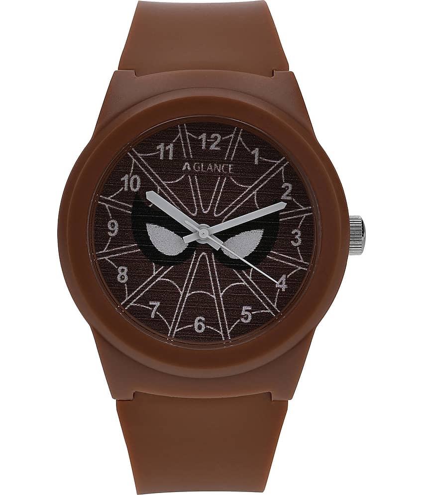Aglance - Brown Silicon Analog Men's Watch